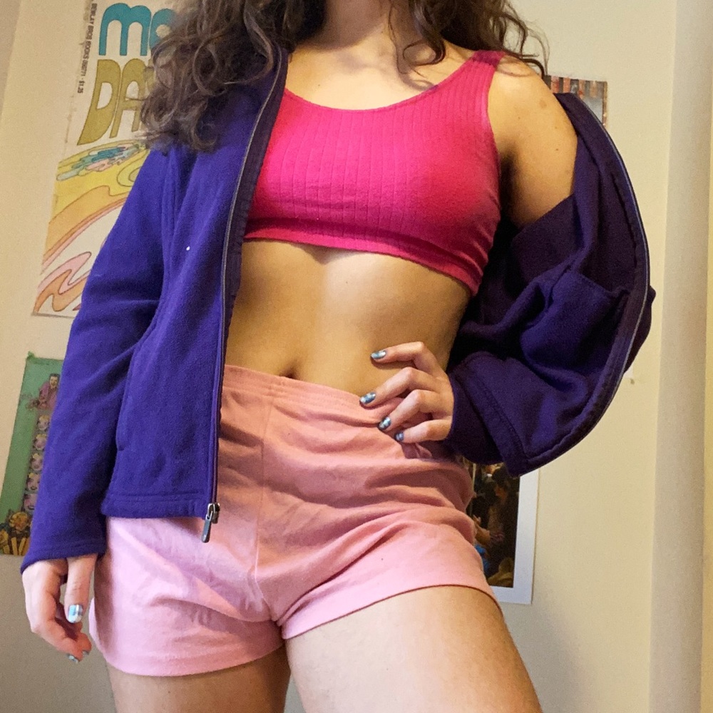 Purple Land’s End Zip-Up Fleece